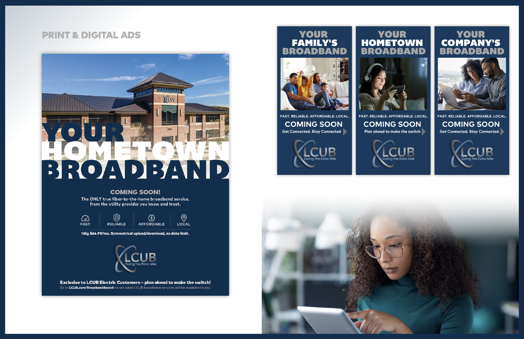 examples of broadband print & digital ads